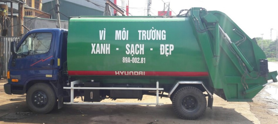 Xe cuốn ép rác chuyên dùng 9 khối Hyundai HD700