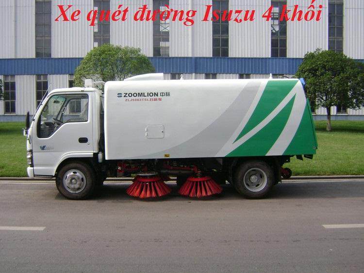 xe quét đường 4 khối isuzu