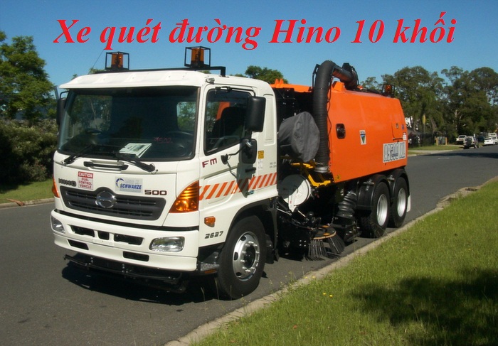 Xe quet hut rac 10 khoi Hino
