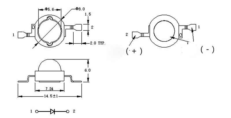 LED LUXEON 1W