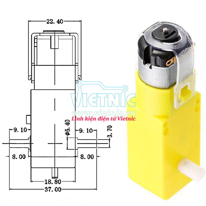 Động cơ màu vàng mini