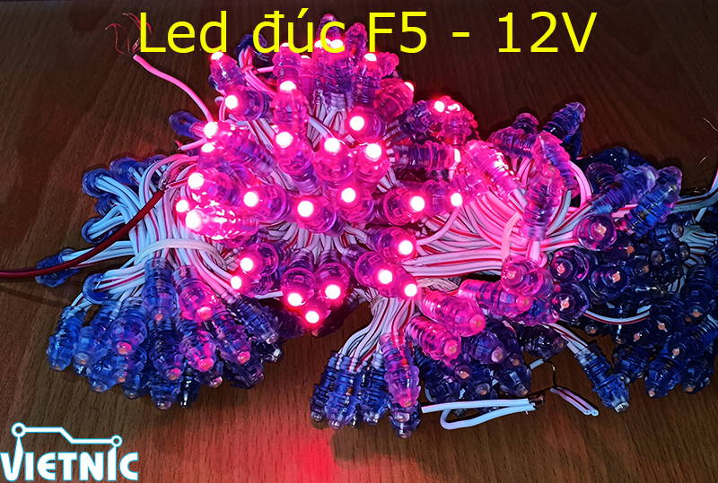 Led đúc 12V màu đỏ