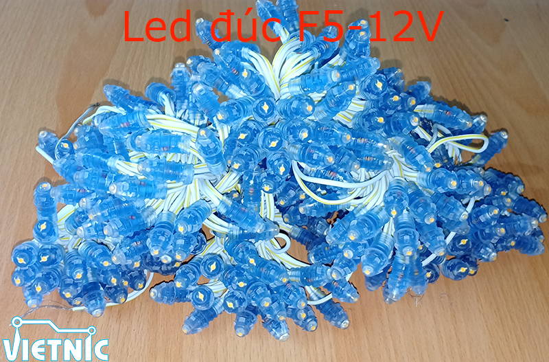 Led đúc 5 ly 12V vàng