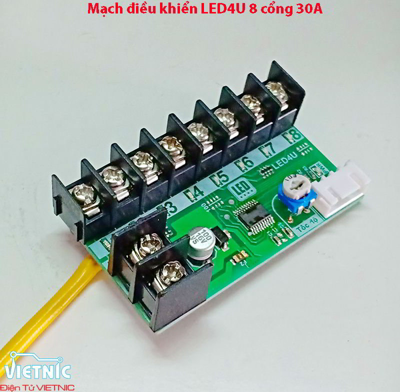 Mạch LED vẫy 8 cổng 30A