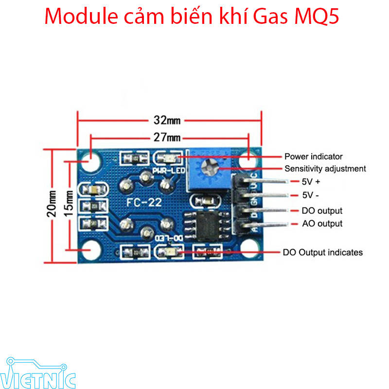 Module cảm biến MQ5
