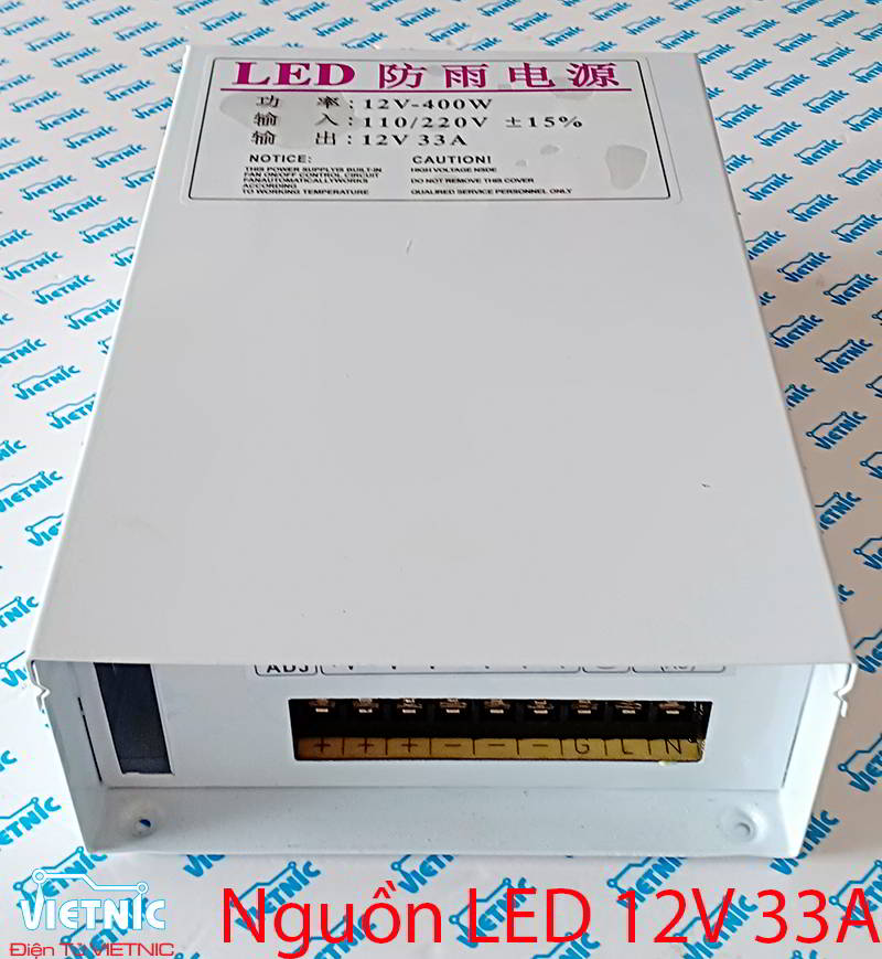 Nguồn led 12V 33A ngoài trời