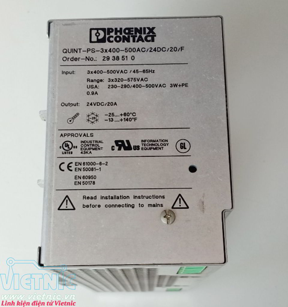 QUINT-PS-3x400-500AC/24DC/20/F