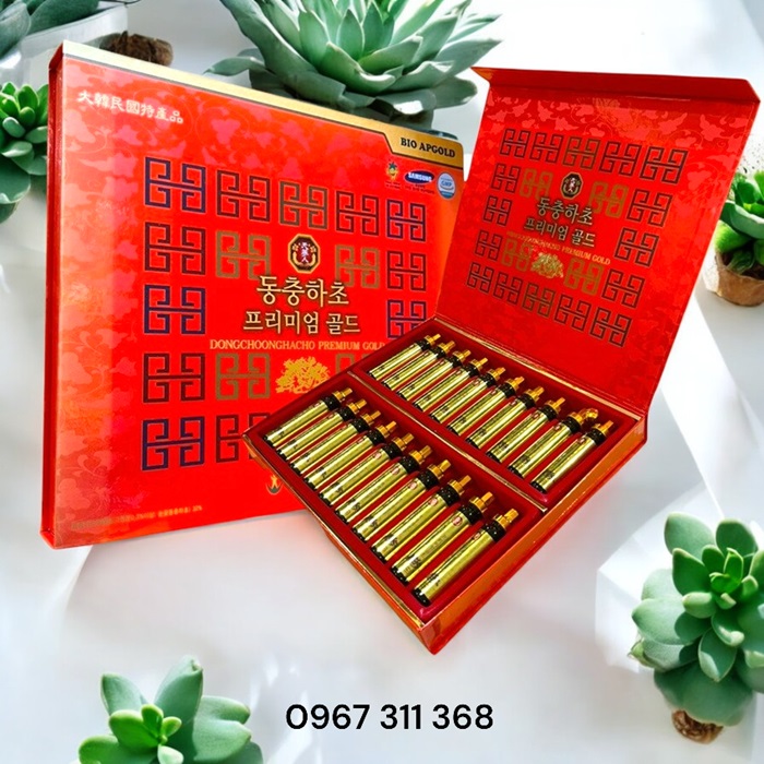 đông trùng hạ thảo dạng ống hàn quốc