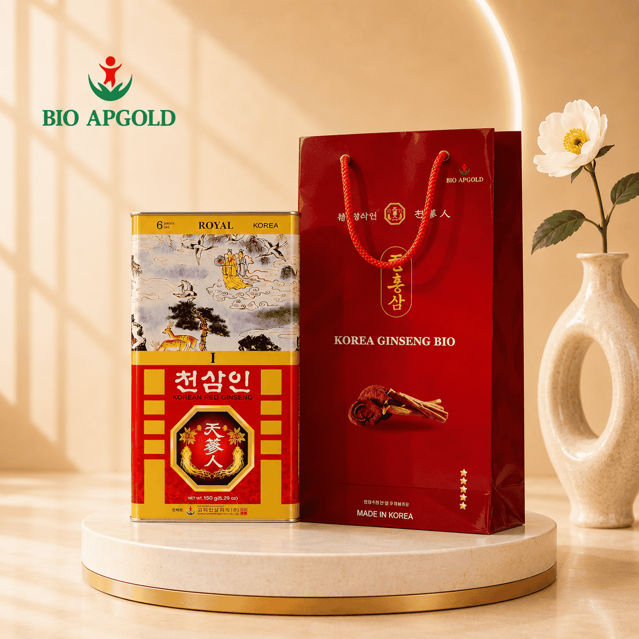 hồng sâm củ khô hộp 150g