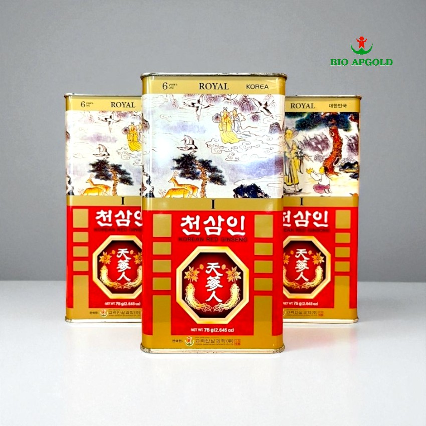 sâm khô hộp thiếc 75g hàn quốc