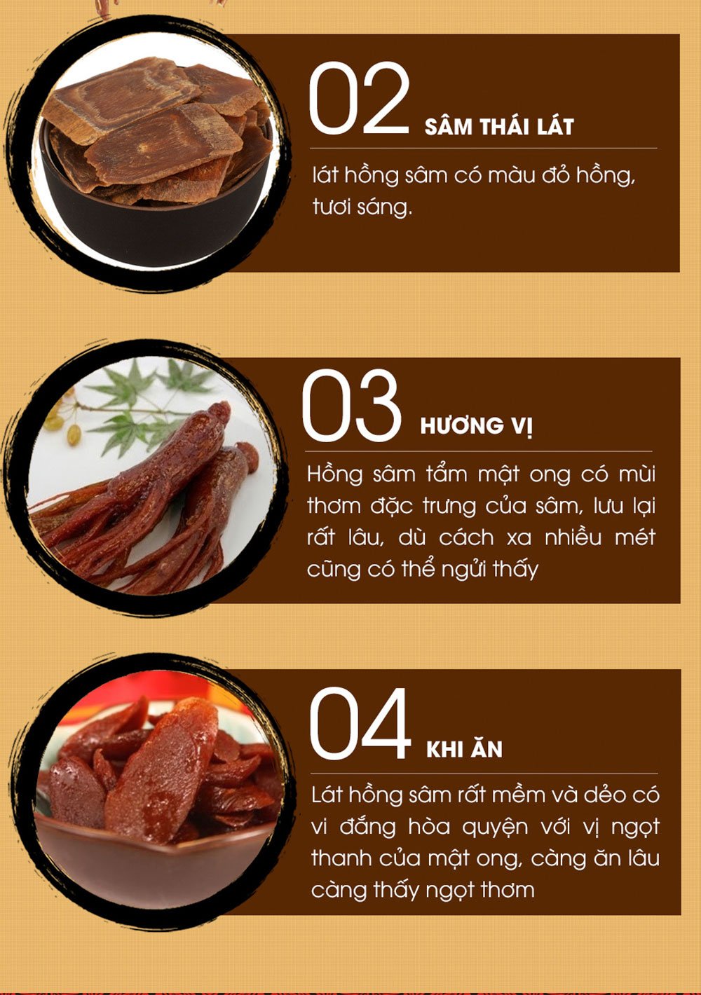 hồng sâm thái lát tẩm mật ong