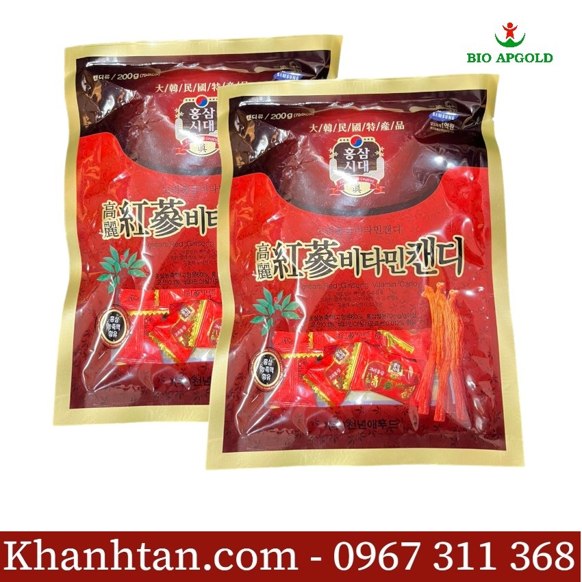 kẹo hồng sam hàn quốc 200g