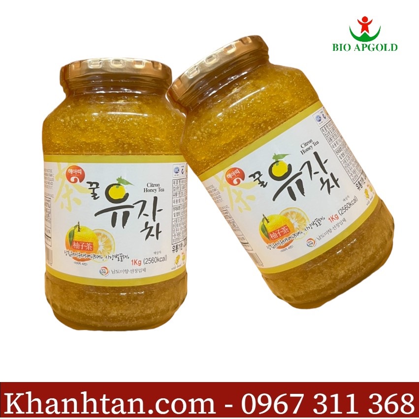 mật ong chanh gavo farm hàn quốc lọ 1kg