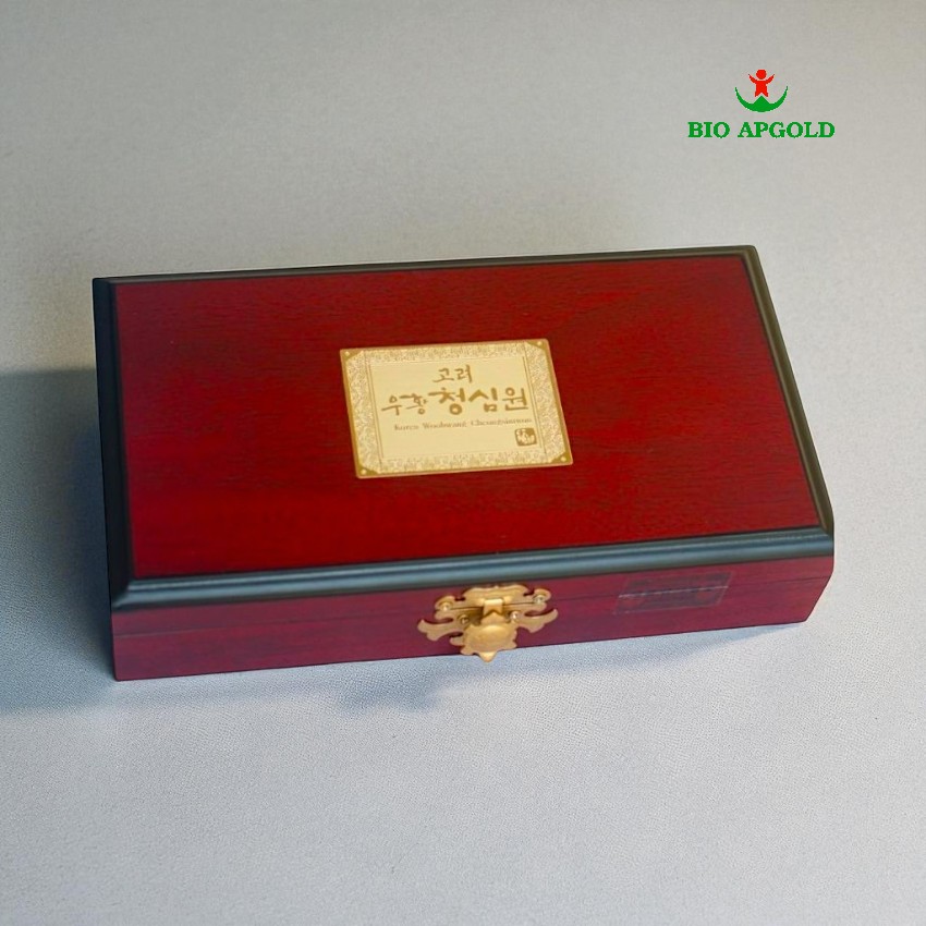 ngưu hoàng thanh tâm hộp gỗ 10 viên