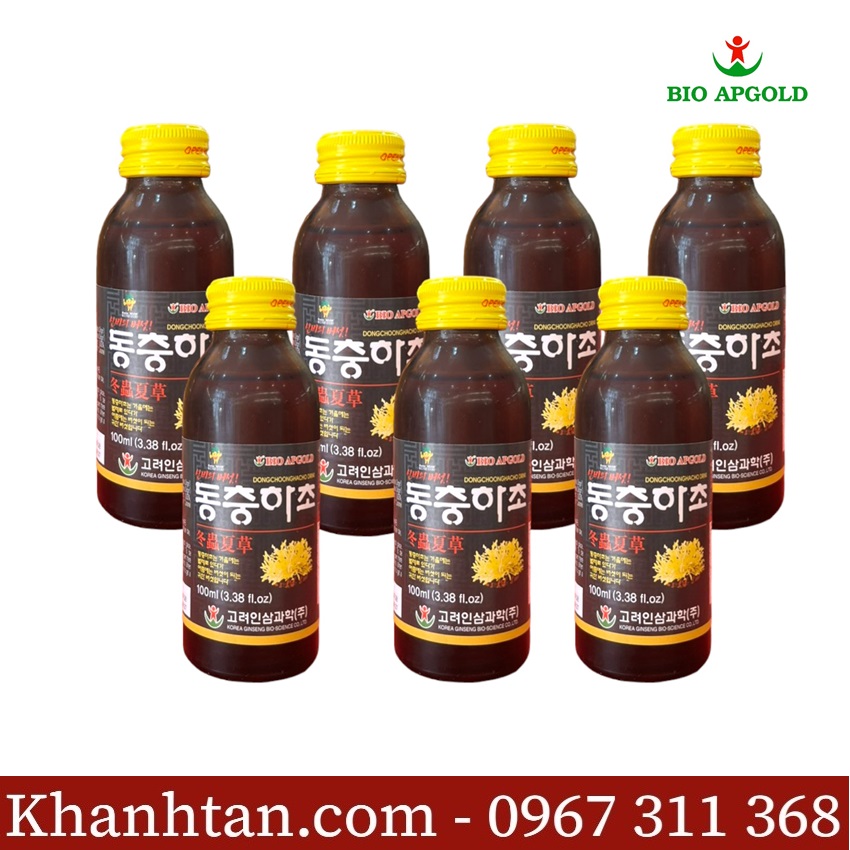 Nước đông trùng hạ thảo hộp 10 chai * 100ml 