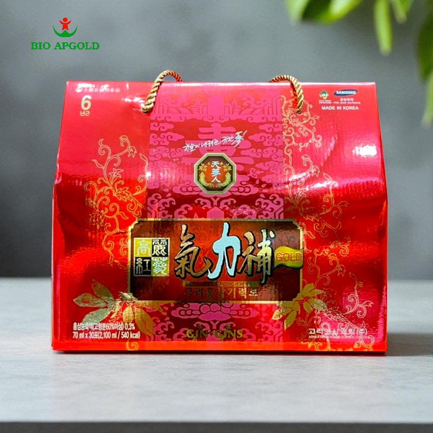 nước uống hồng sâm 6 năm tuổi dạng gói