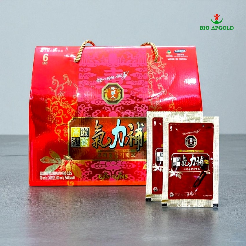 nước sâm hàn quốc hộp 30 gói bio