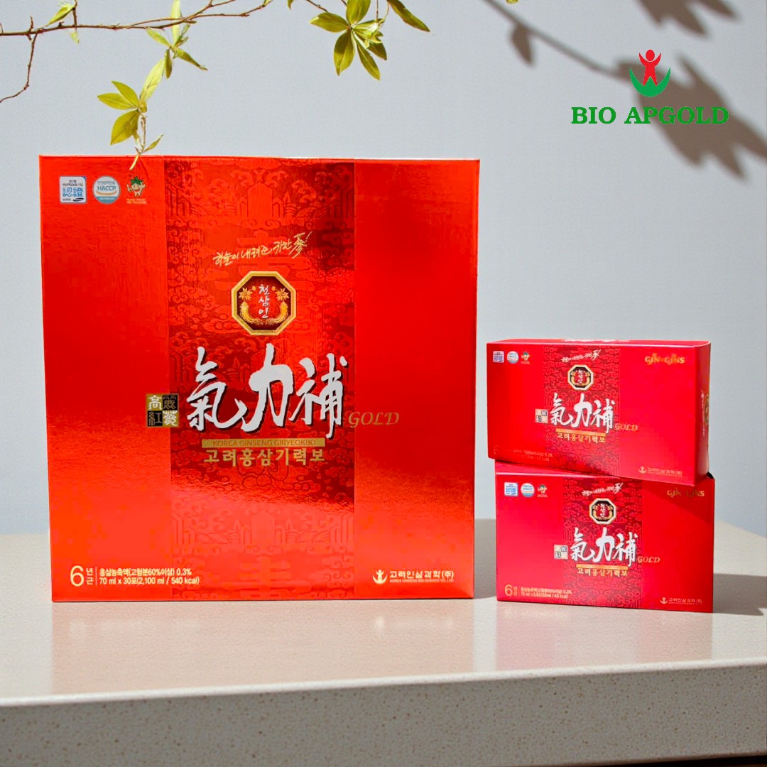 nước uống hồng sâm 6 năm tuổi hộp 30 gói