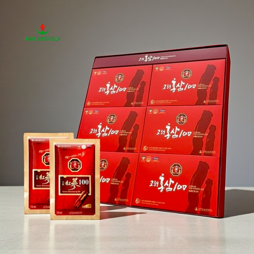 nước uống hồng sâm hộp 30 gói hàn quốc