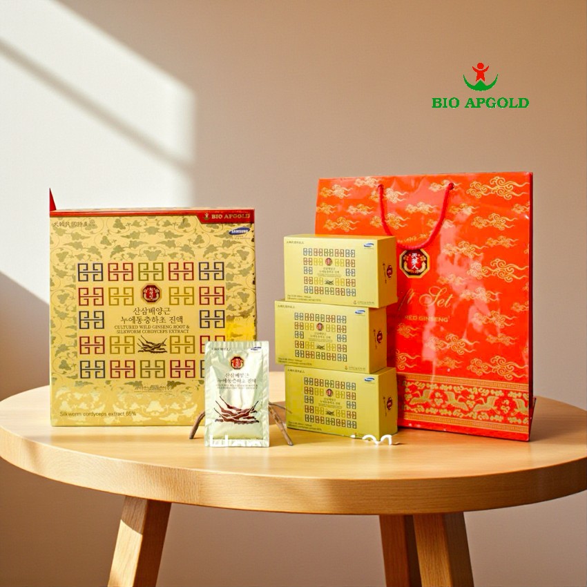 sâm núi đông trùng hạ thảo hàn quốc bio apgold