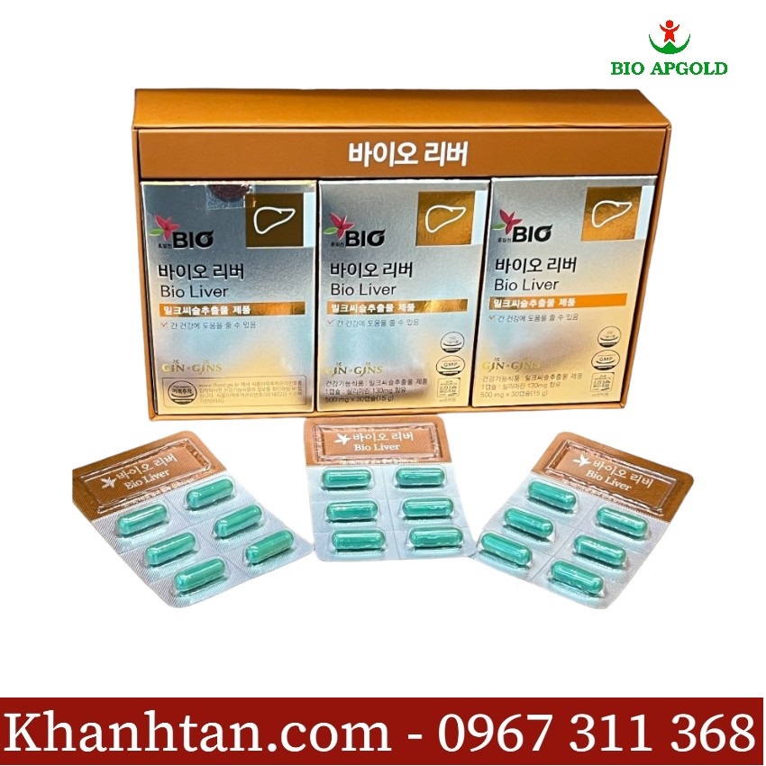 thuốc giải độc gan bio liver hộp 90 viên
