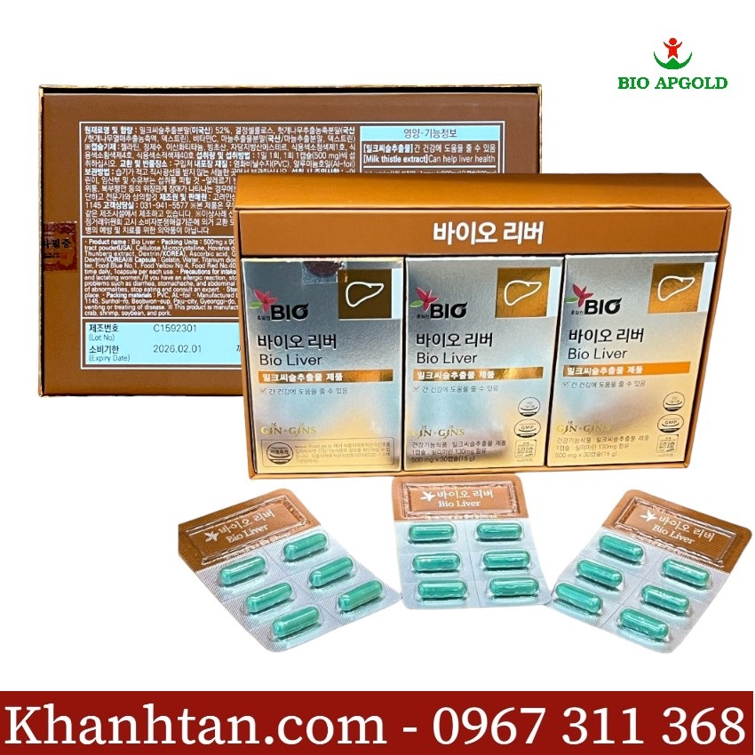 viên bổ gan bio liver hộp 90 viên