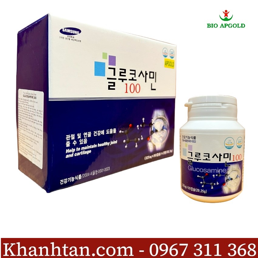 viên glucosamin hàn quốc hộp 180 viên