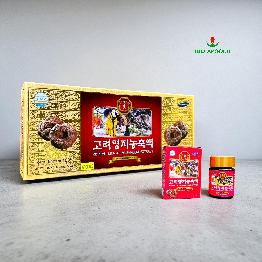 cao linh chi nguyen chất hàn quốc hộp 50g * 5 lọ
