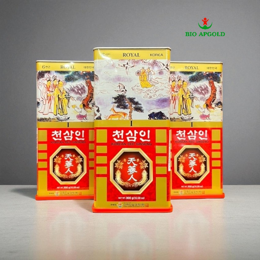 sâm củ khô 300g hộp thiếc wooshin