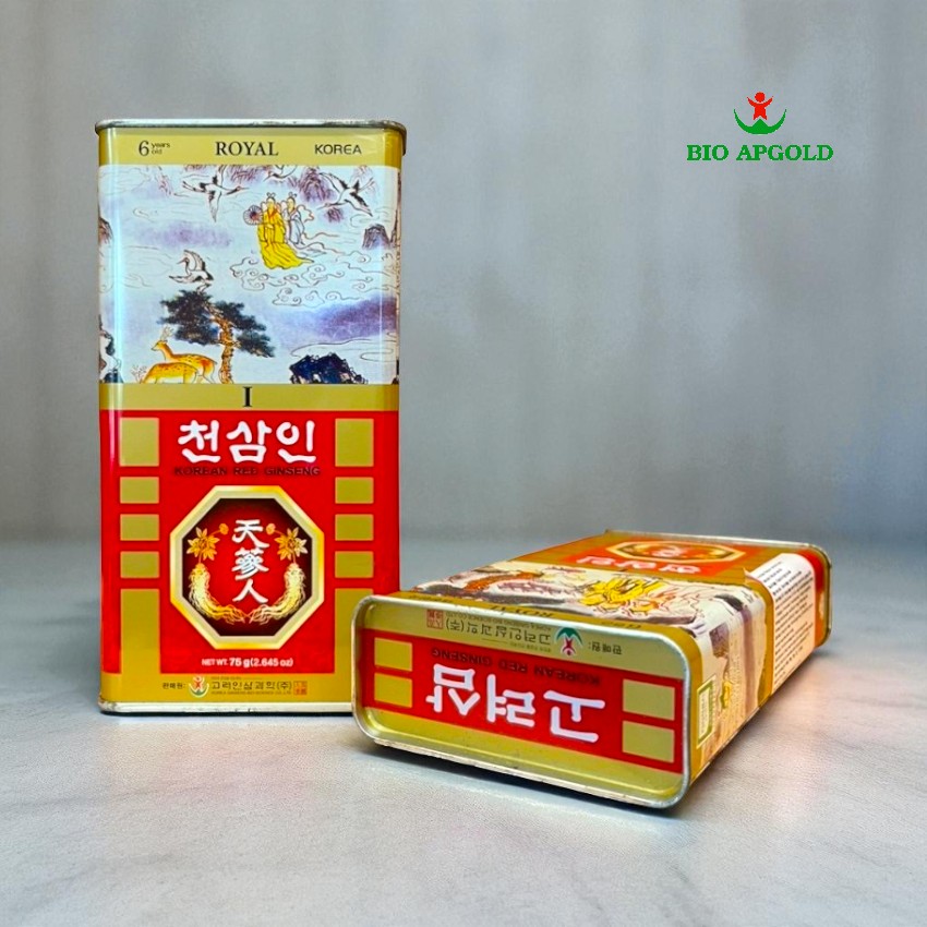 sâm khô hộp thiếc 75g hàn quốc