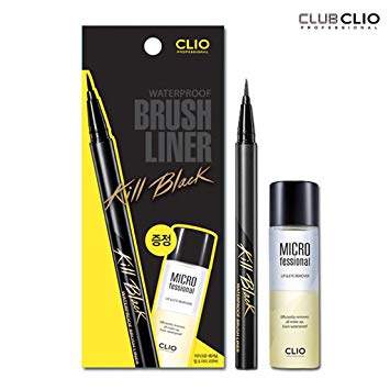 Set kẻ mắt & tẩy trang Clio Waterproof Brush Liner XP Special Set