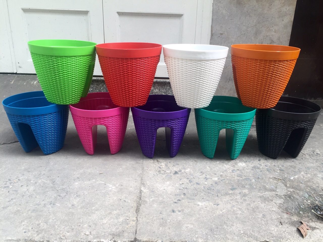 Chậu Lan Can Giả Mây 28x25H (cm)