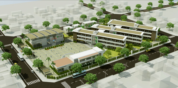 Trường tiểu học trong khu đô thị mới Dương Nội