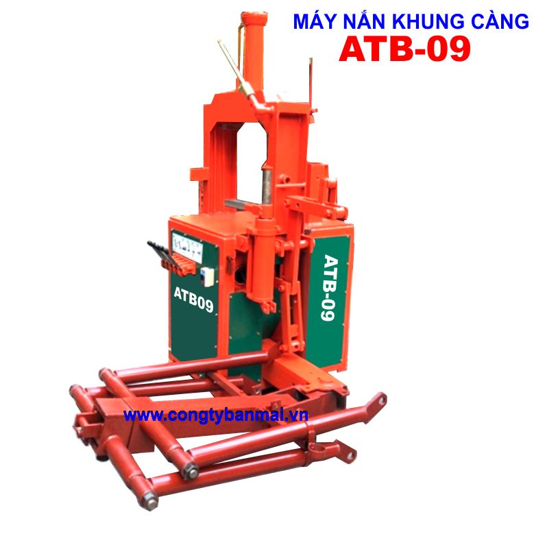 Máy nắn khung càng xe máy 09-3 máy nắn khung càng AT09-3, máy ép chảng ba AT09-3