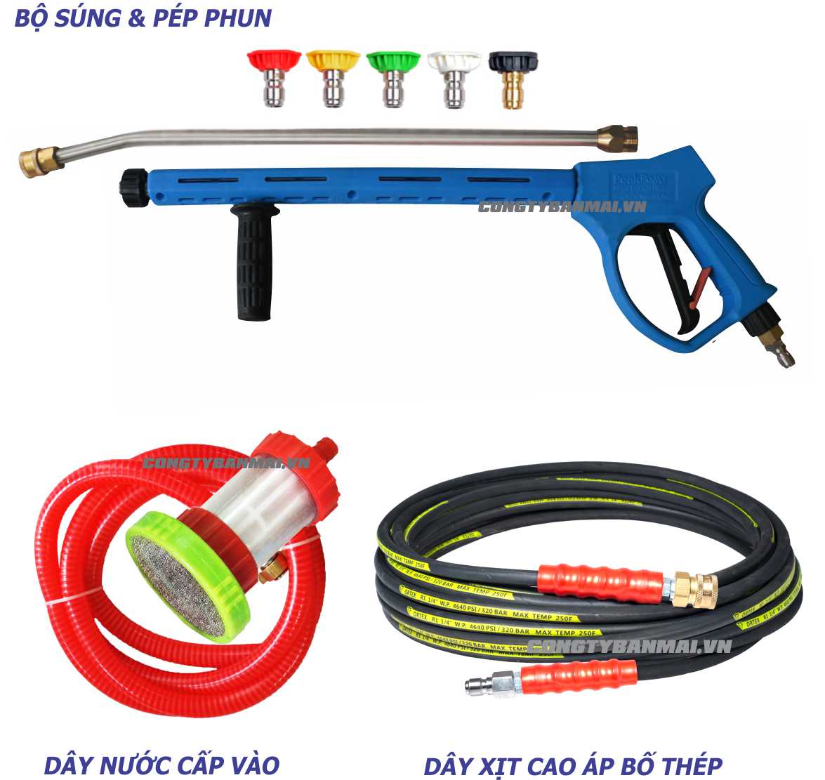 Súng xịt rửa xe ô tô, súng phun rửa xe ô tô