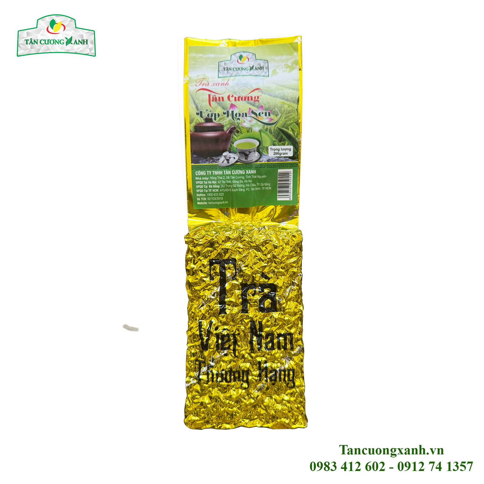 Trà Thái Nguyên Ướp Nhụy Sen Tây Hồ 200gram