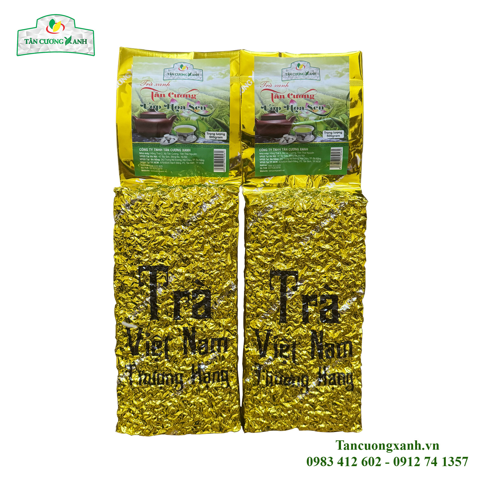 Trà Thái Nguyên Ướp Nhụy Sen Tây Hồ 500gram