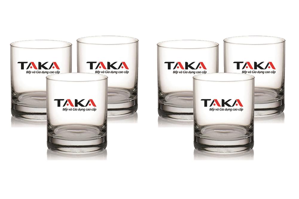bo ly uong nuoc thuy tinh ocean in logo taka