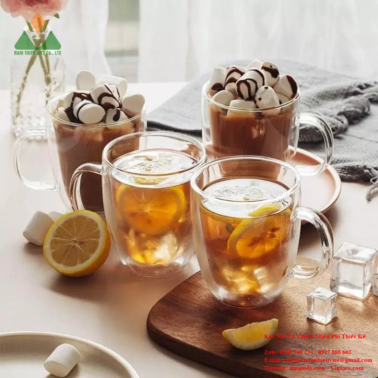 BTäT - Sự sang trọng và độc đáo của ly thủy tinh cafe 2 lớp