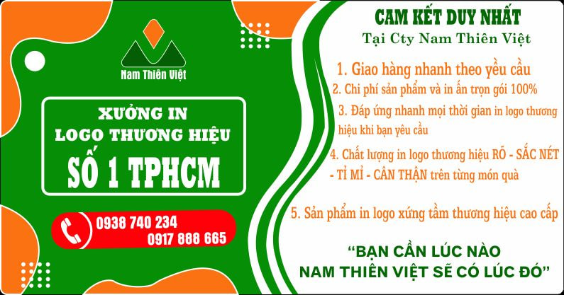 Xưởng in logo ly thủy tinh Cty Nam Thiên Việt 
