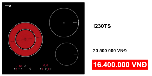 bếp hỗn hợp điện từ fagor i230ts
