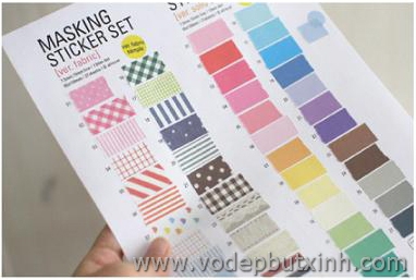 Bộ sticker thời trang Fabric 27 tờ K0559 40g 5