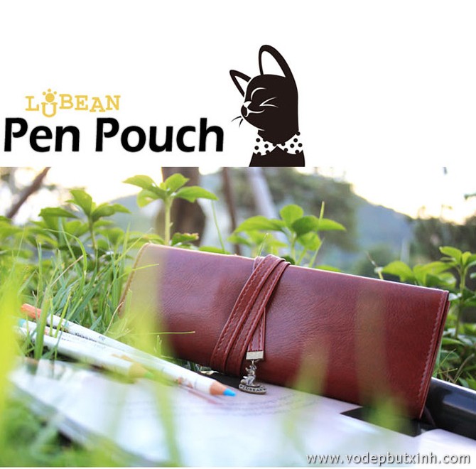 Túi bút da mèo đen Lubean K0608 - Đồ dùng học tập khác - Túi bút, hộp bút