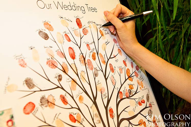 zhumao tranh vân tay wedding tree