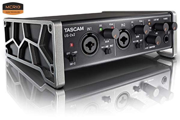 card sound thu âm Tascam US 2x2