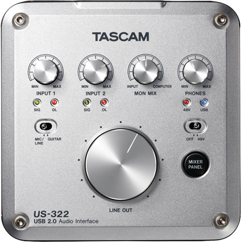 card sound thu âm tascam us-322