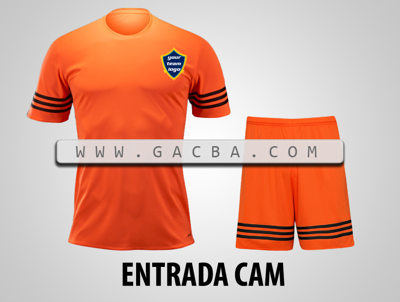 áo bóng đá không logo Entrada cam