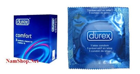 Bao cao su size lớn 56mm Durex Comfort Bao cao su size lớn 56mm Durex Comfort