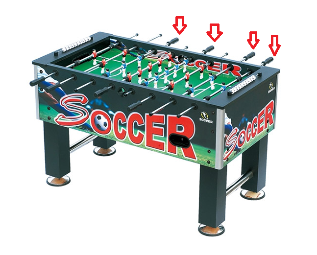 Bàn bi lắc 8 thanh chơi