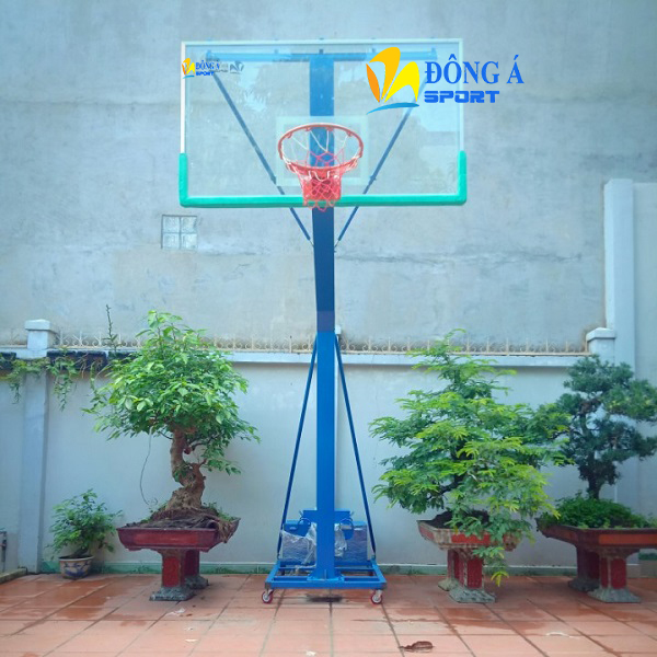 Trụ bóng rổ di động bảng kính cường lực DA-04